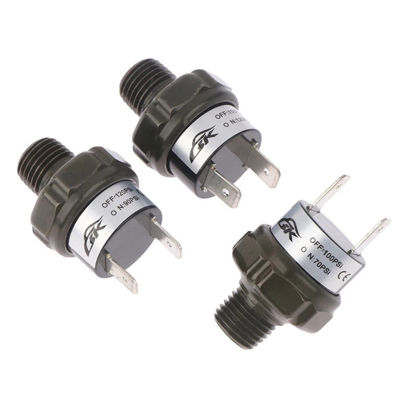 헤비 듀티 1/4 NPT 공기 압축기 압력 제어 스위치 밸브, 70-100PSI 90-120PSI 120-150PSI, 1 개