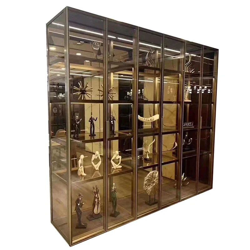 Showcases Cellar Wine Cabinets Rack Shelf Glass Bar Counter Wine Cabinet Liquor Living Room Vitrina De Cristal Storage Furniture