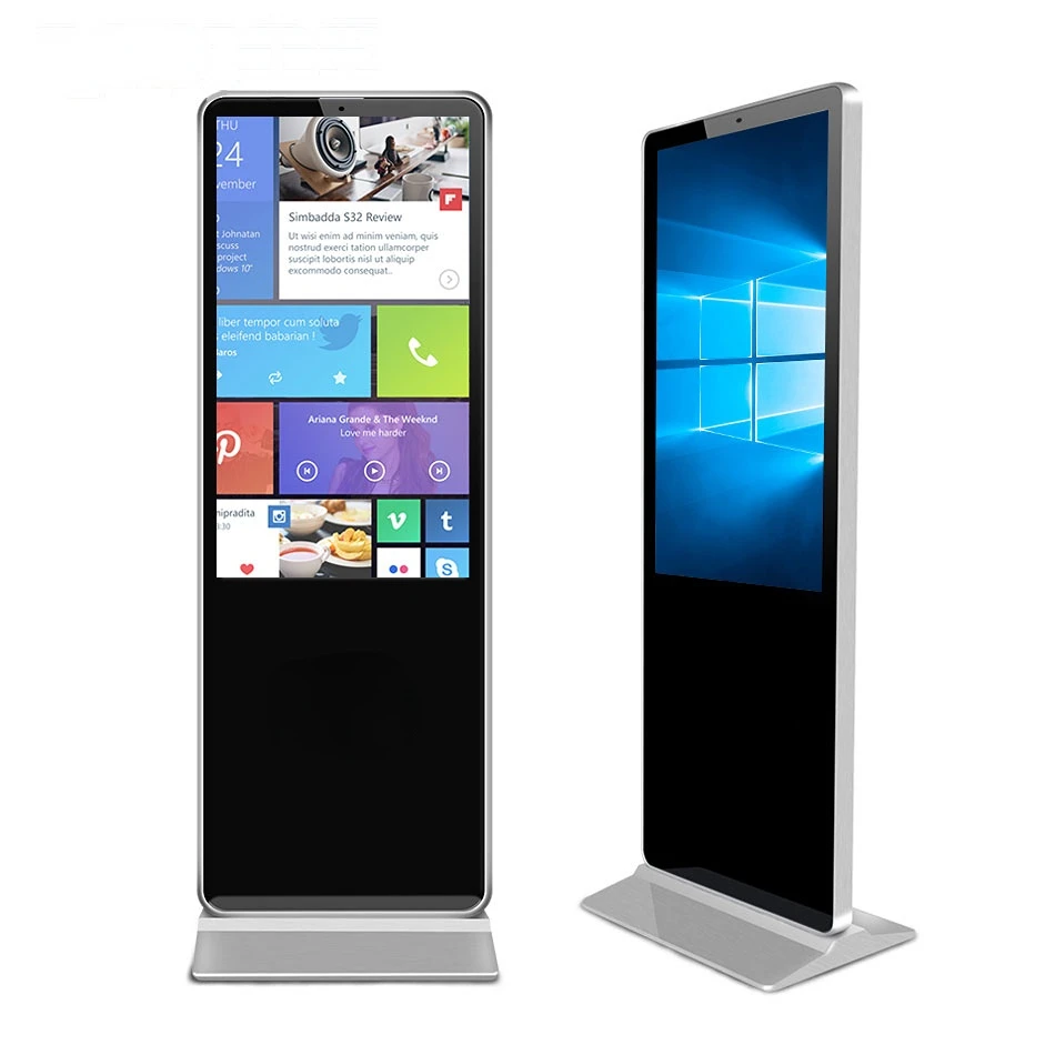 55 Inch Floor Stand  Display Touch Screen Indoor  Advertising Display TV Digital Signage Totem