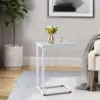 Side Table, for Couch, Bed, Chair, Living Room, Bedroom, Slides Under Sofa, Tray for Snack, Laptop, TV Dinner 1