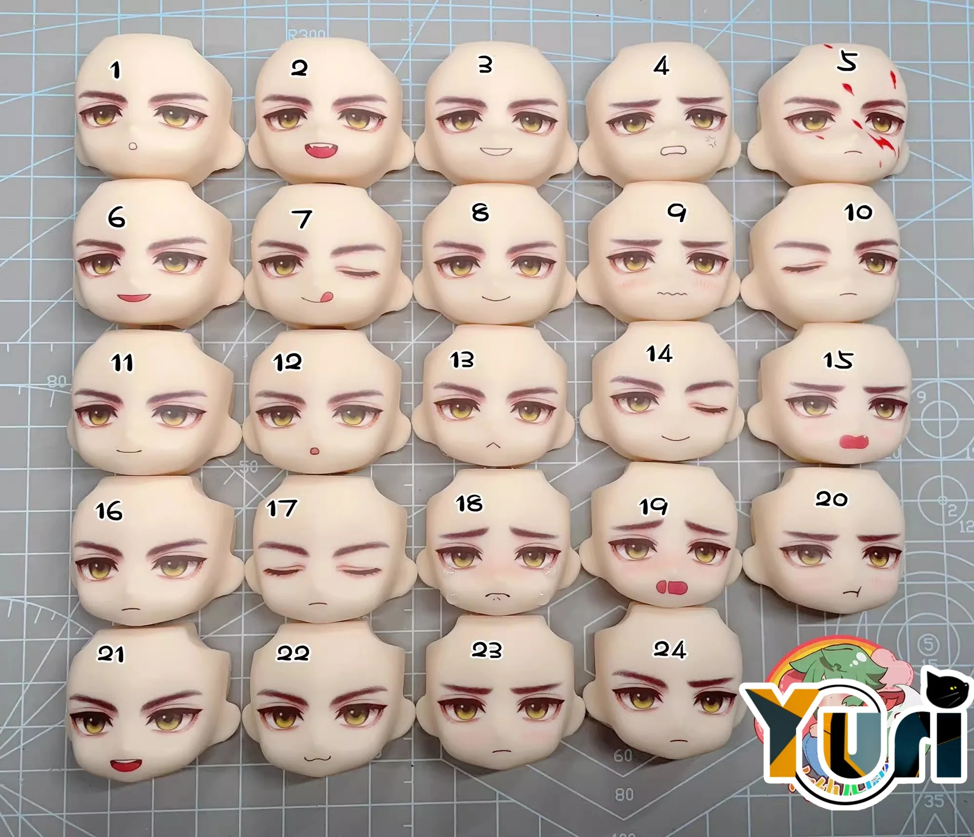 

Игра Yuri Love and Deepspace Li Shen Qi Yu Shen Xinghui ручная работа OB11 водяная паста лицо чередующееся выражение лица аниме косплей