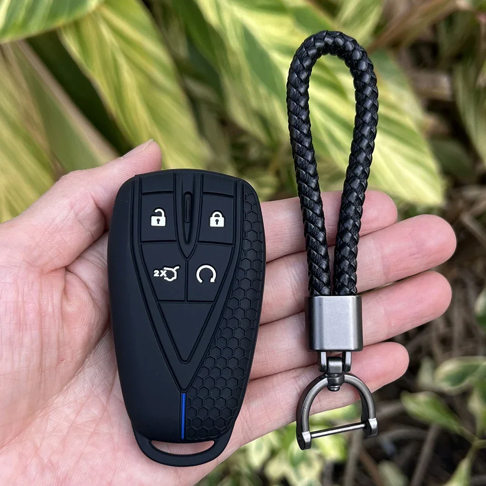 Key Case Cover Silicone Car Remote Case KeyChain for Changan CS35 Plus CS55 PLUS CS75 PLUS Eado UNI-T UNI K Oushang X5 X7 EV Rubber Key Cover