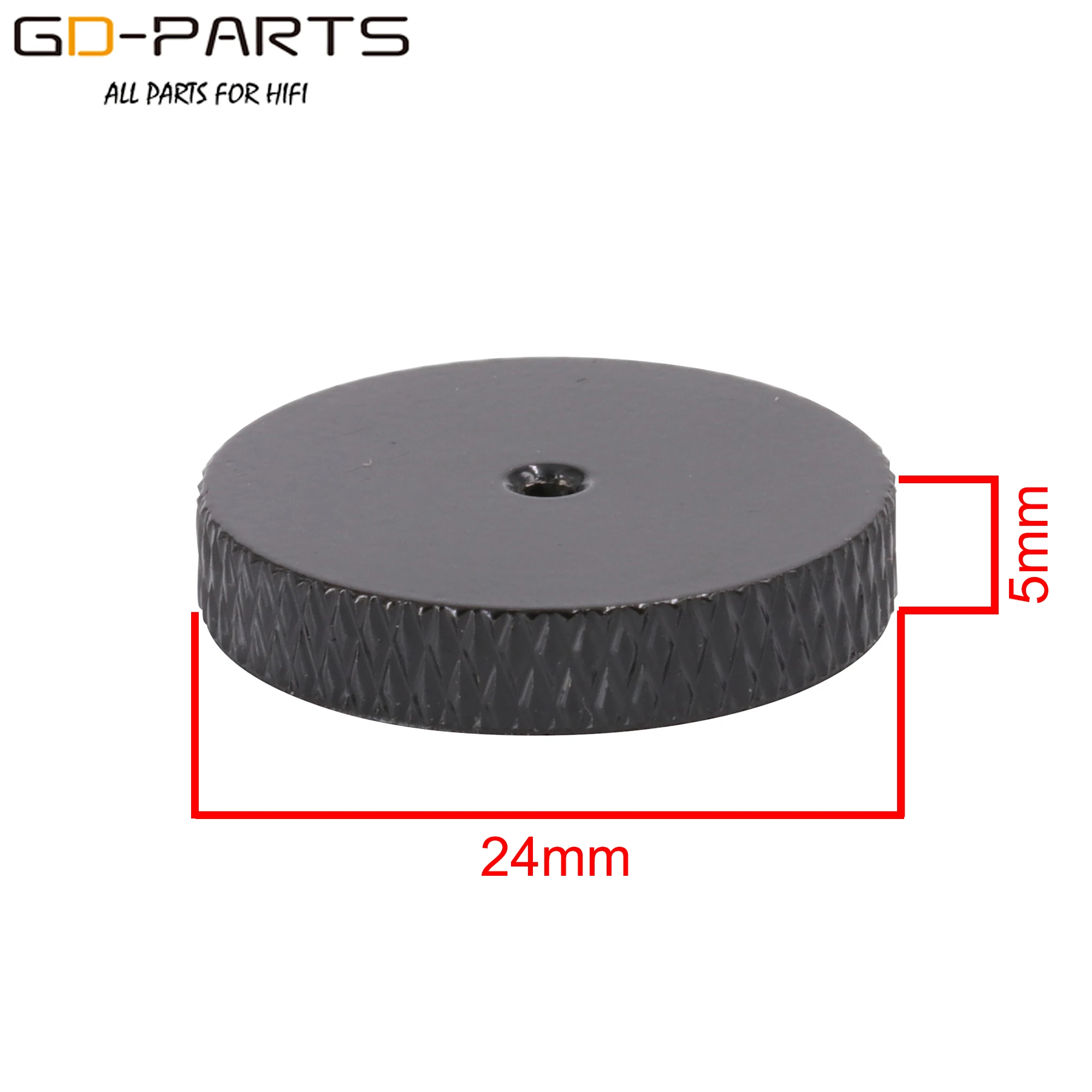 Iron Speaker Spikes HiFi Audio Isolation Stands - Height Adjustable Feet for Amplifiers and Subwoofers
