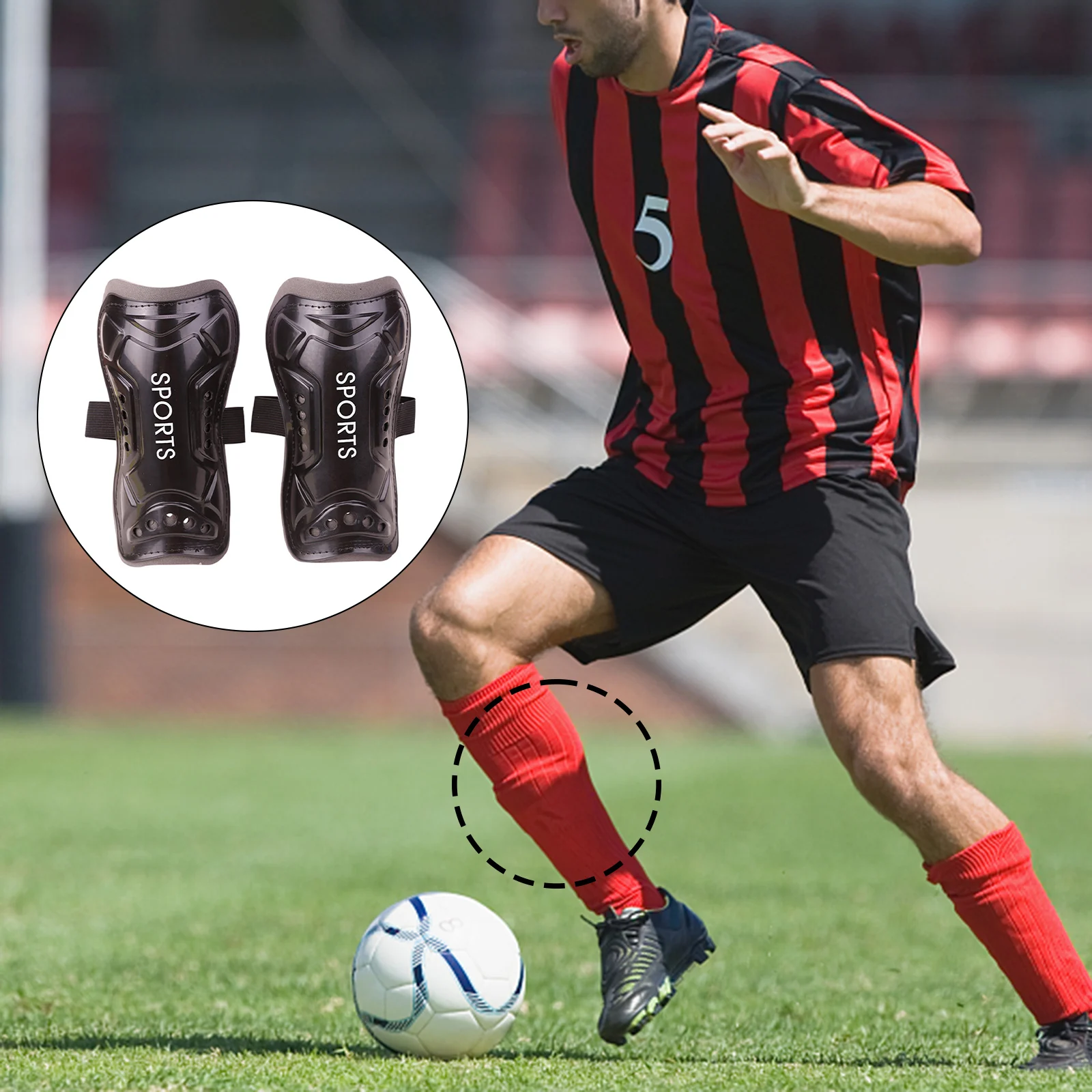 

1 Pair Football Shin Guards Compression Calf Sleeve Sports Shin Pads Soccer Leg Support Protective Gear For Adult Teen Children