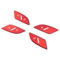 4pcs red sticker