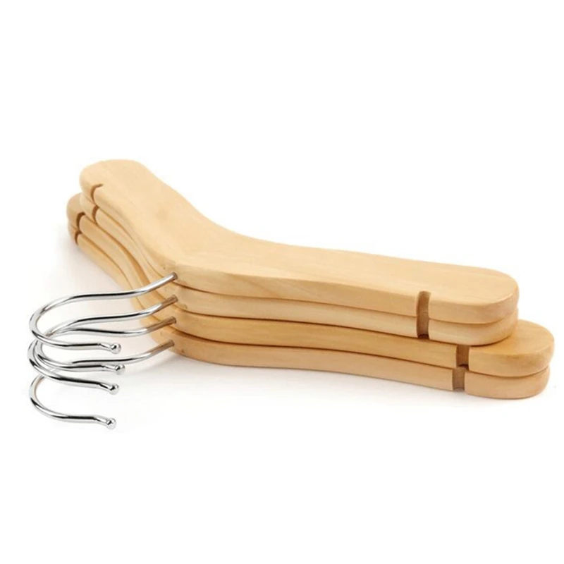 Set de 6 perchas de madera mdf para ropa de bebé