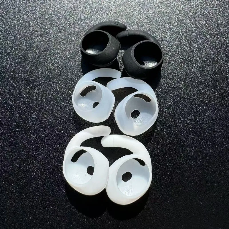 Silicone Ear Tips Ear Hooks for AirPods 4 Headphone ,Anti-Slip Sport Earbud Covers for Apple AirPods 4 Earphones Tips 2 Pairs