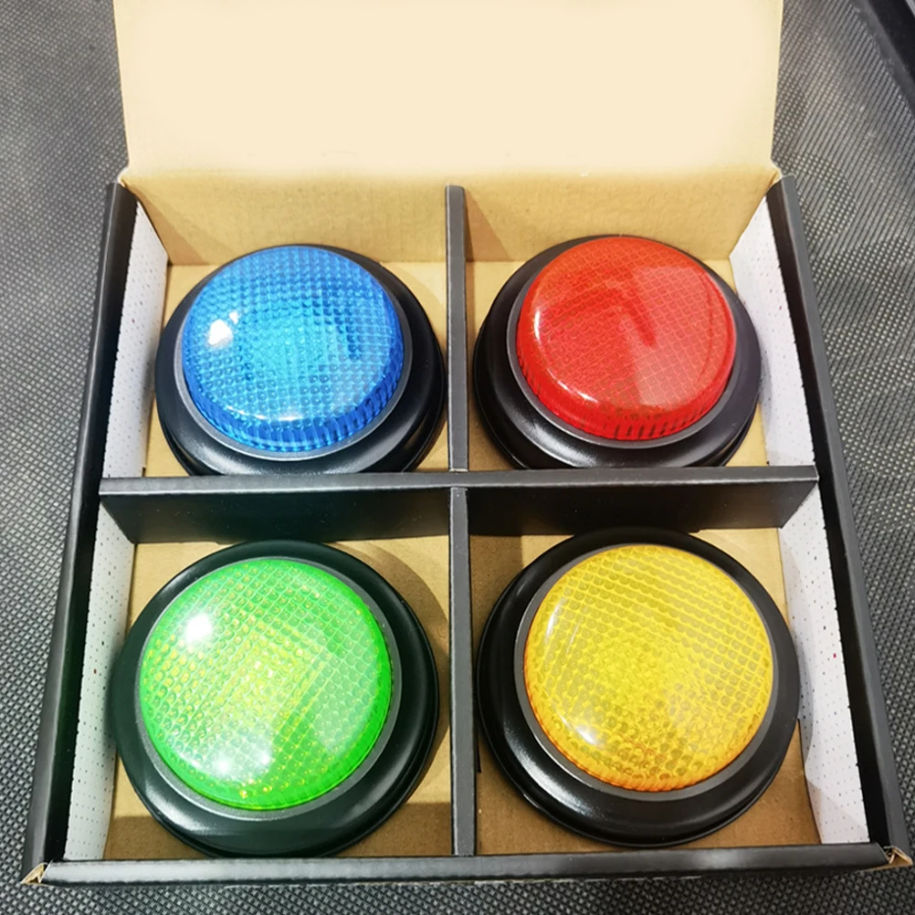 4pcs Buzzer Buttons Kids Trivia Games Answer Buzzer With Sound Answer Button For Classroom Game Show Answer Buzzer Button 