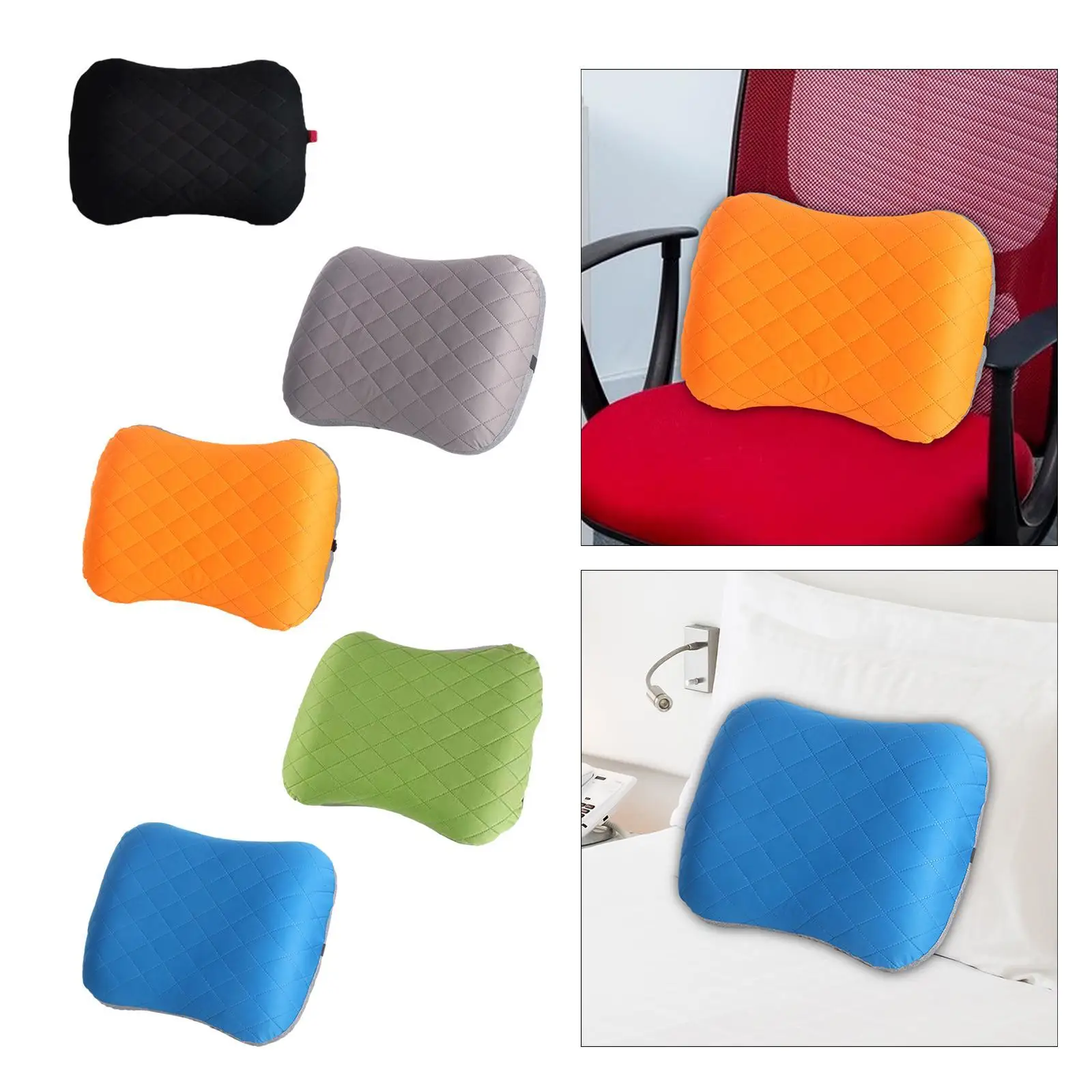 Travel Pillow Inflatable Pillow Foldable Camp Pillow,Backpacking Lumbar