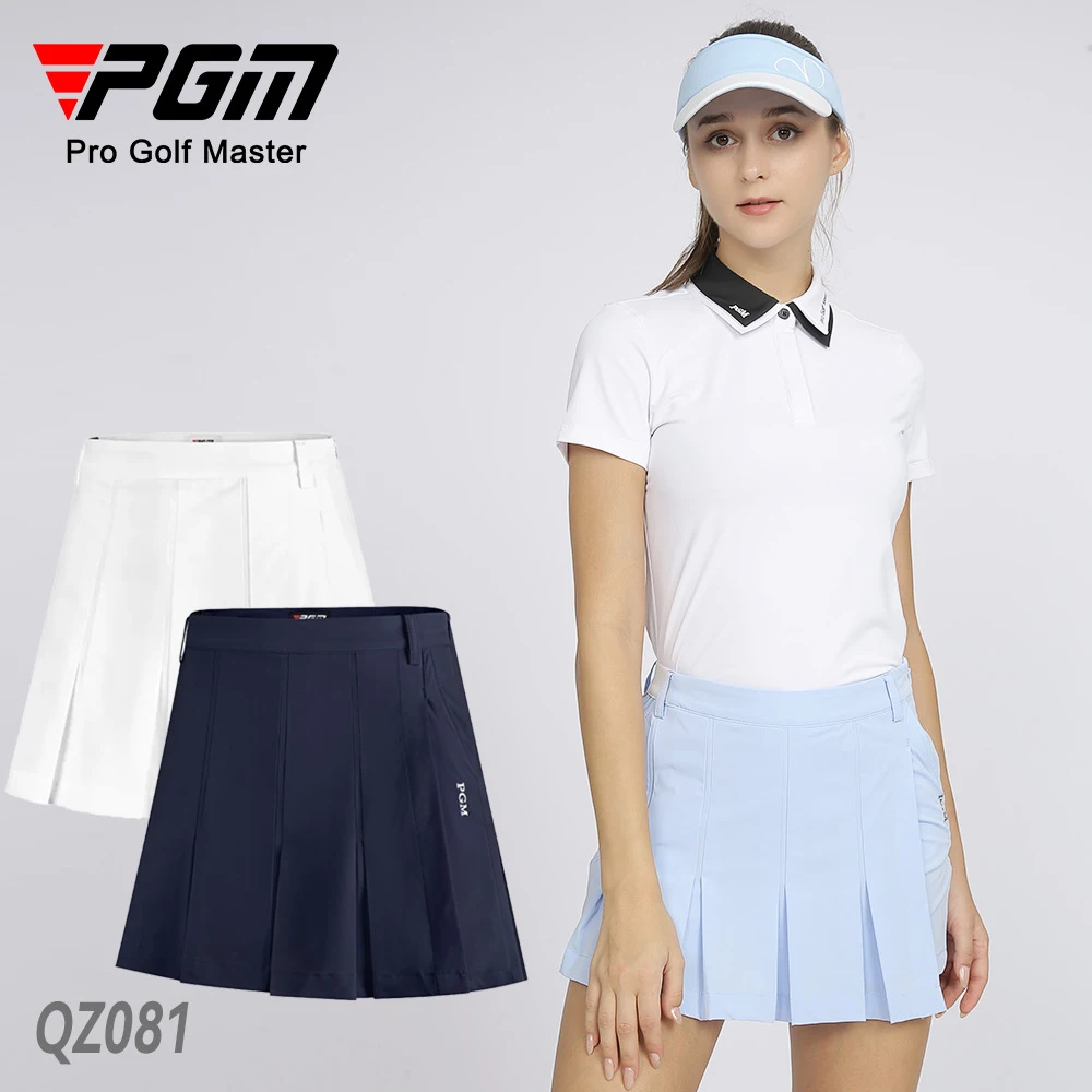 PGM New Women's Golf Skirt Pants Summer Sports Pleated Skirt Elastic Belt Women's Golf Sportswear Tennis