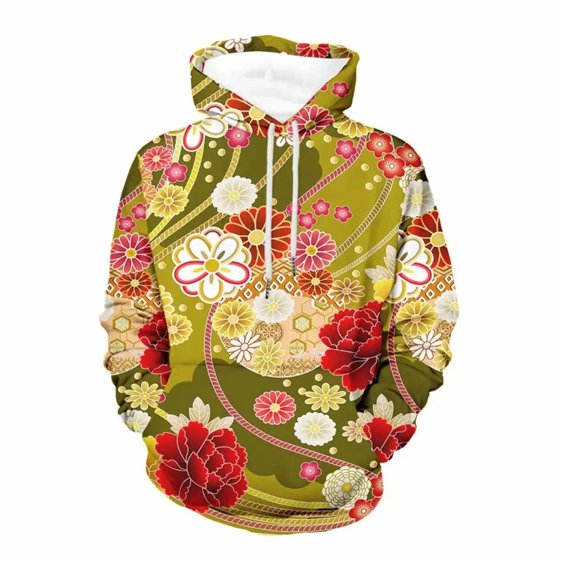 thumbnail image 1 of Nueva sudadera con capucha con estampado de flores en 3D, sudadera con gráfico floral a la moda, jerséis de manga larga estilo Harajuku, ropa urbana para mujer, 1 of 4
