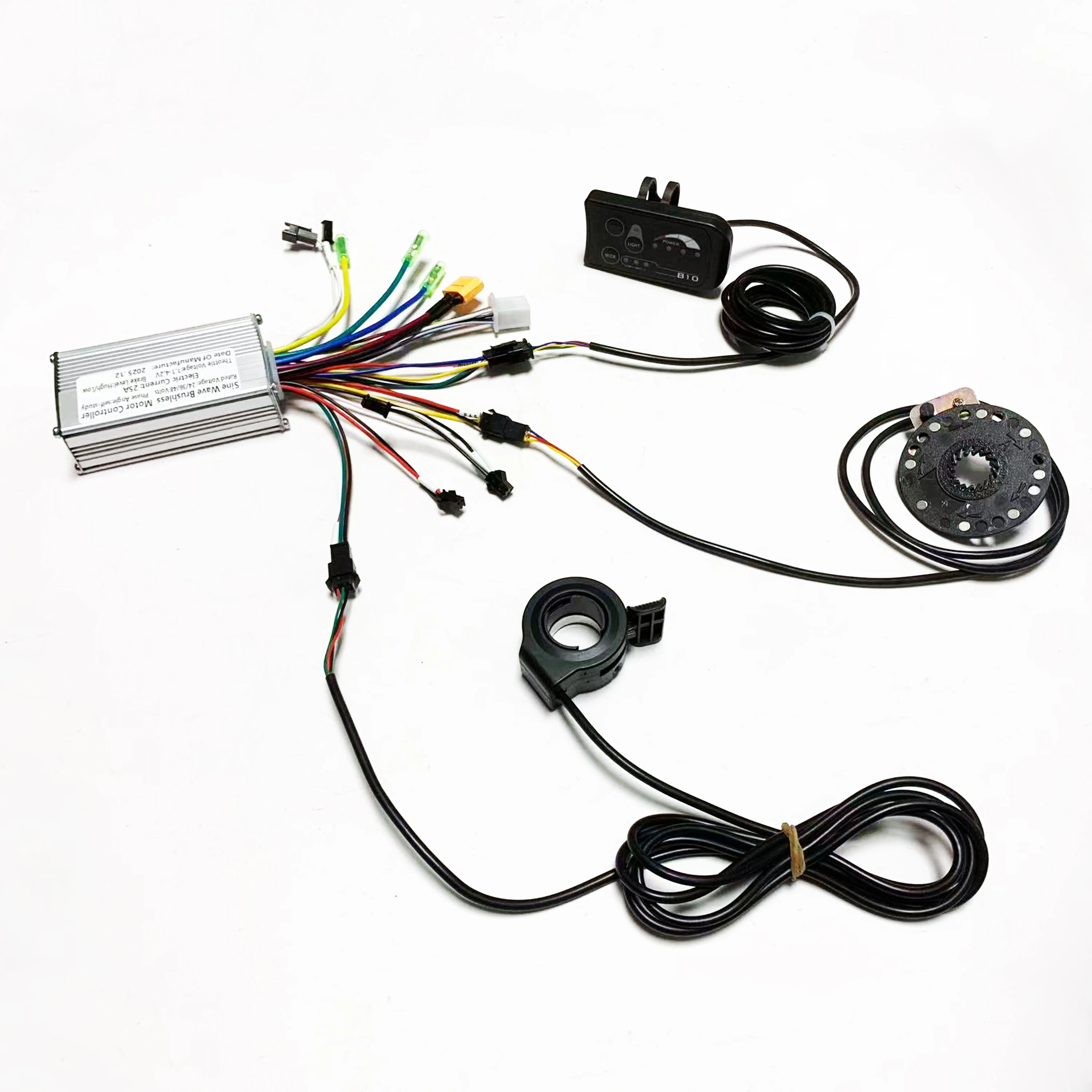 24V 36V 48V 350W 500W Brushless Motor sine wave Controller 25A/30A . S810 LED Di