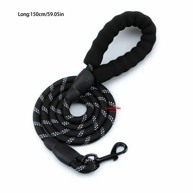 Pet Reflective Leash Nylon Round Leash Explosionproof Punch Dog Walking Round Without Strangulation dog leash,pet accessories