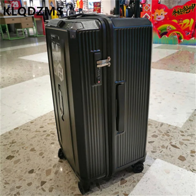 KLQDZMS valigia per Trolley ispessita con ruota universale muta per studenti di grande capacità per uomo grasso largo valigia resistente addensata 2