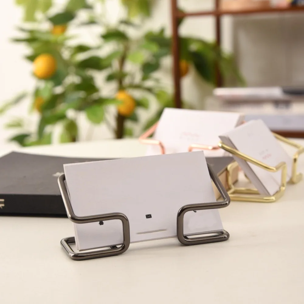 

Metal Business Card Display Stand High Grade Fashion Business Card Metal Holder Display Bracket Creative