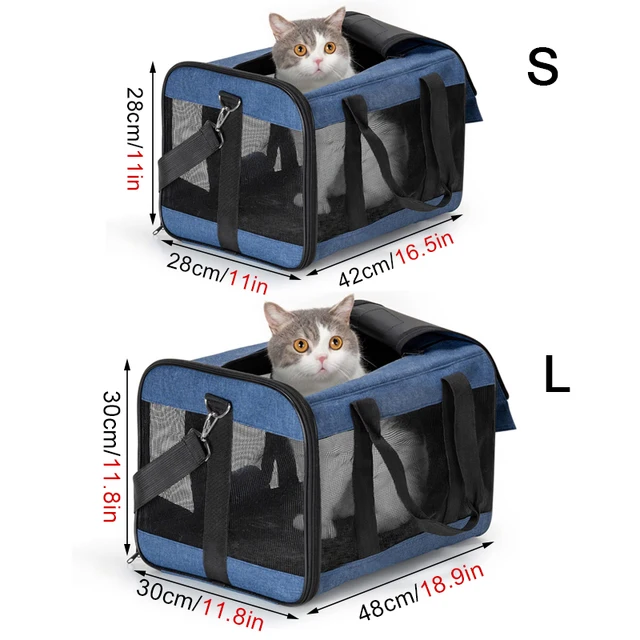 Travel pet bag portable for outdoor carrying one shoulder breathable cat dog bag Comfort Foldable Handbag Pet Transport Bag 4