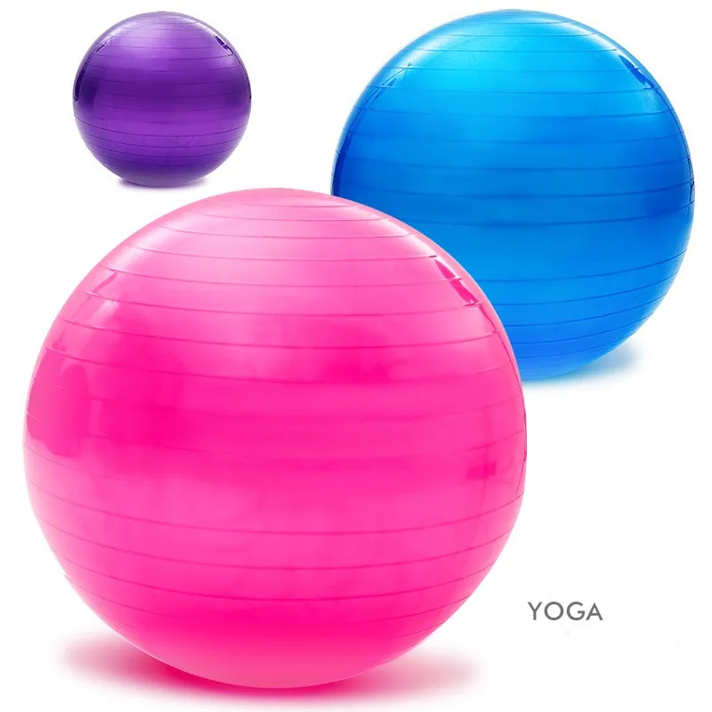65cm/75cm/85cm Fitness Yoga Balls PVC Thickened Explosionproof Pilates Balance Ball Home Gym