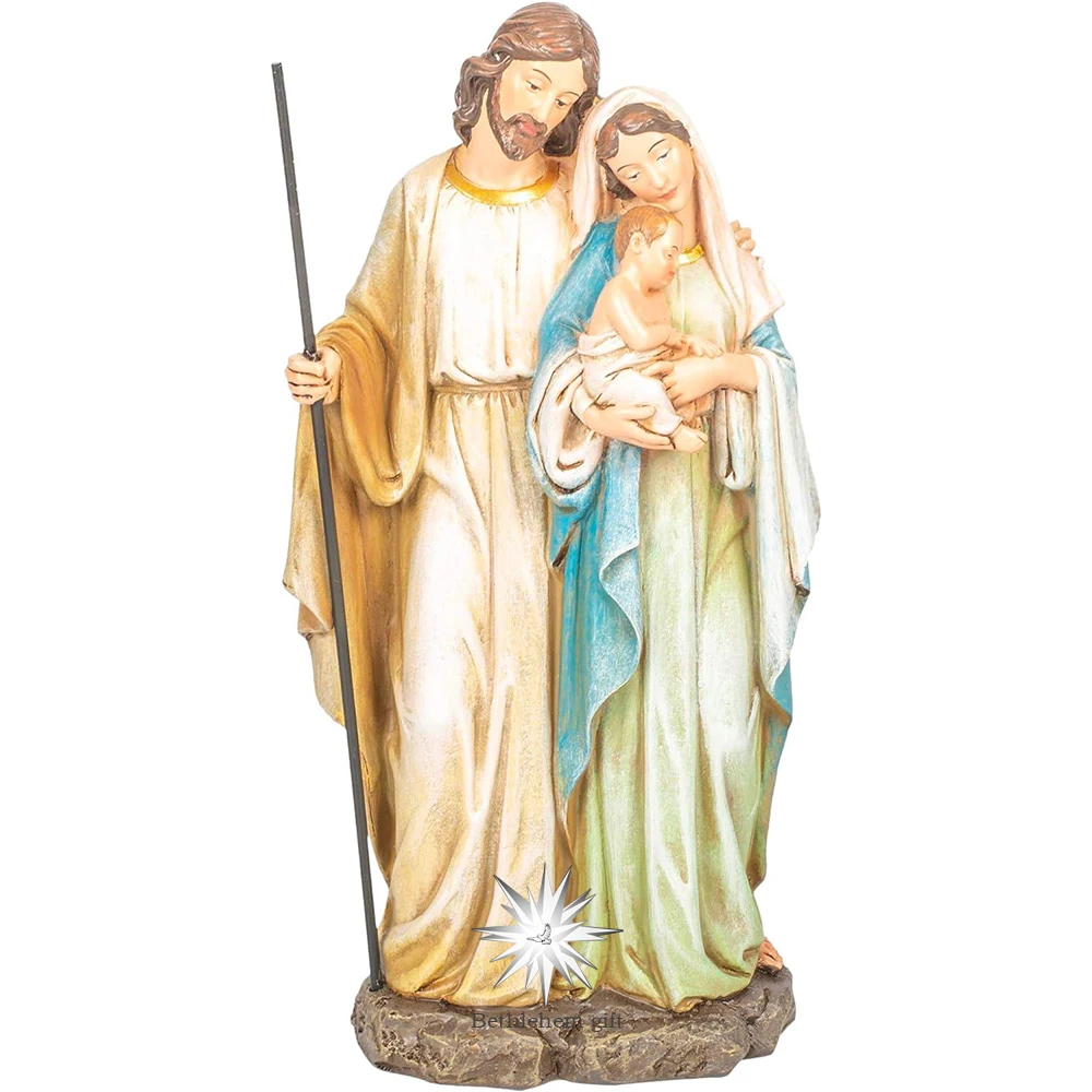 

Holy Family Statues Figure Child Jesus Christ Figurine Home Decorative Sculptures Catholic Church Souvenirs Gifts