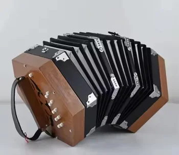 Accordion with Hexagon Push and Pull Chromatic Conformation Same/Different Sound Effect