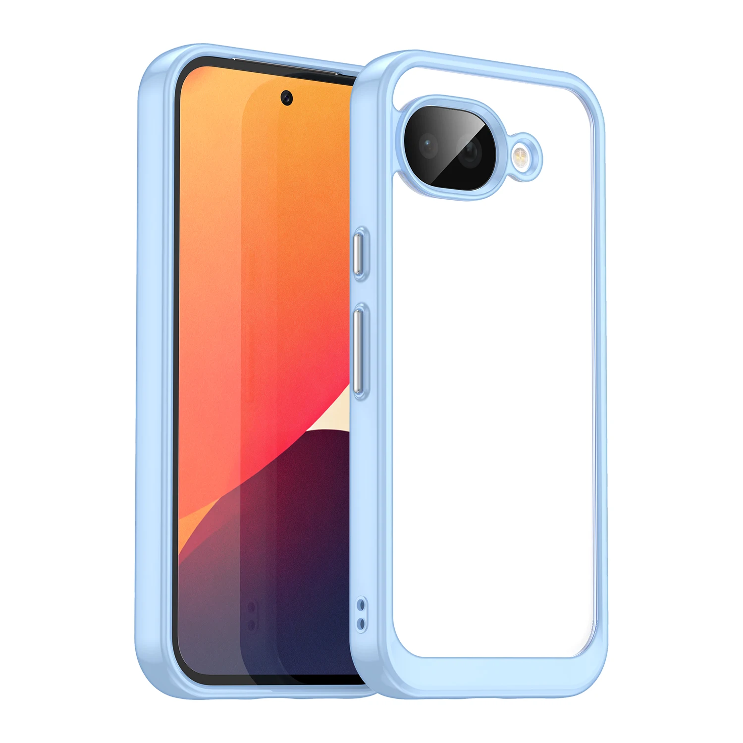Colorful Transparent TPU Protective Phone Case Cover