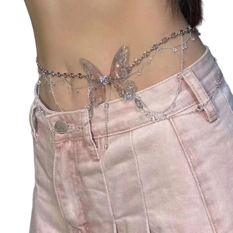 Butterfly Tassels Waist Chain Jewelry Beautiful Butterfly Pendant