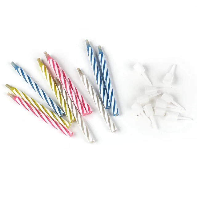 Bougies d'anniversaire magiques, 10 pièces, nouveauté, bougies pour fête d'anniversaire, fête du poisson, célébration de noël, farces 6
