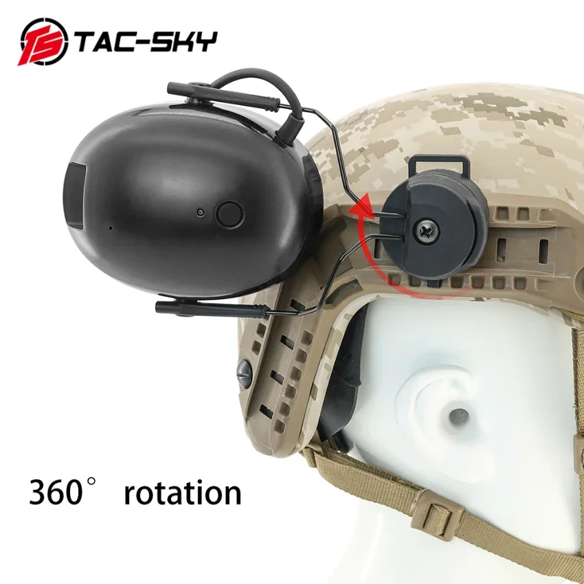 TS TAC-SKY Tactical Headset ARC Rail Adapter for 3MPelto TACTICAL 300/500 Electronic Earmuffs Hearing Protect Shooting Headset