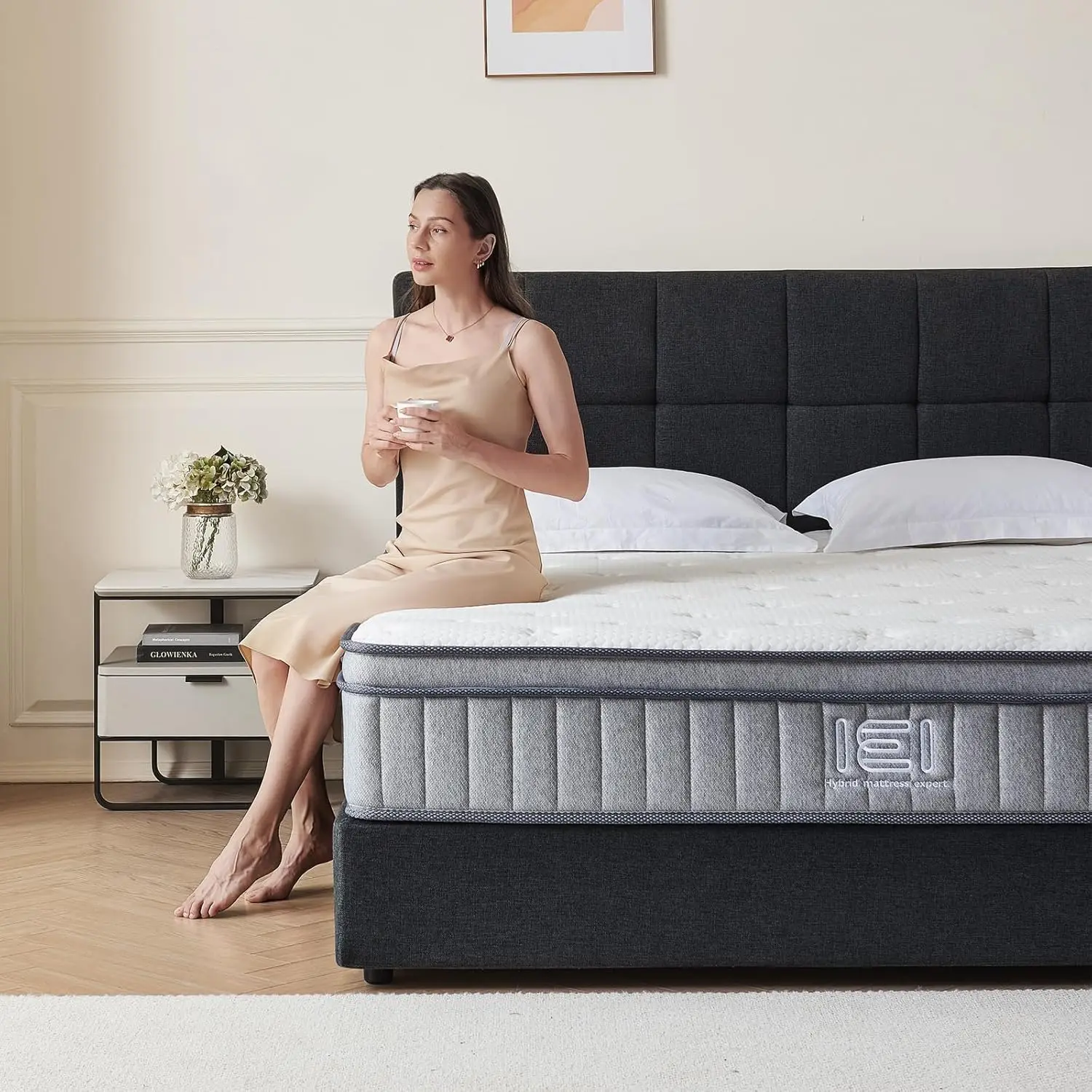 Full Size Mattress, 10 in Hybrid Full Mattress in a Box, Memory Foam Mattress with Pocket Springs, Medium Firm, Pressure Relief 6