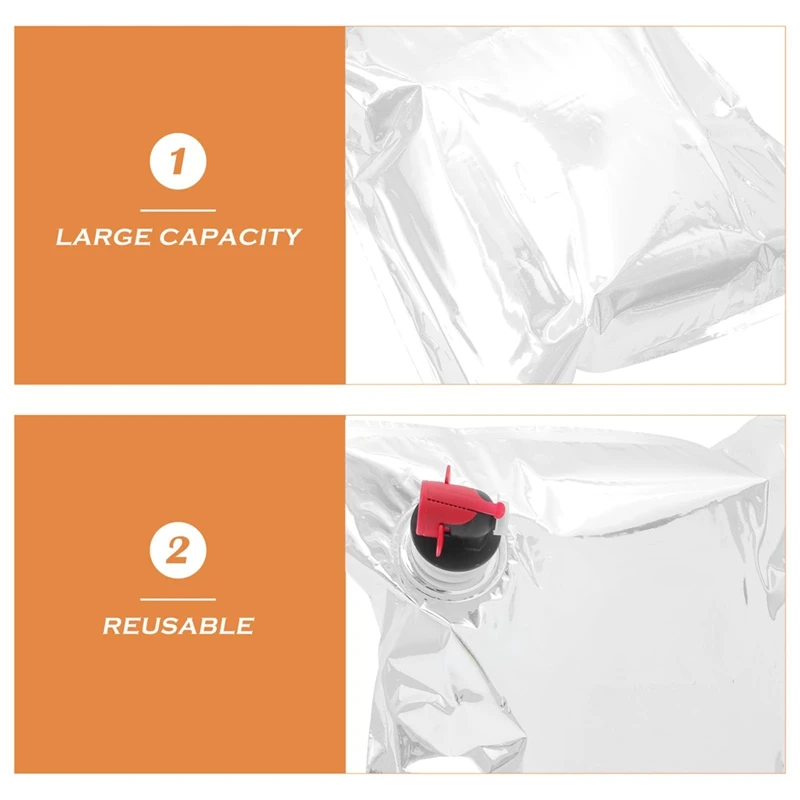 10Pcs Wine Purse Refill Bags Refill Bladders 5L Wine Purse Replacement Bags Dispenser Bag Replacement