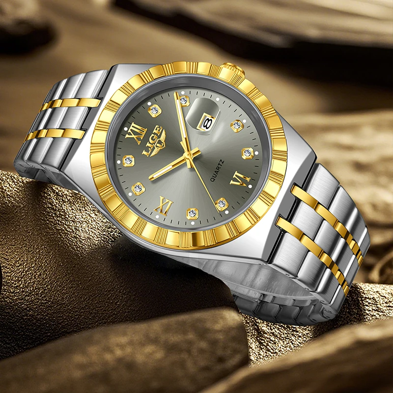LIGE Women's Luxury Quartz Chronograph Waterproof Luminous Watch