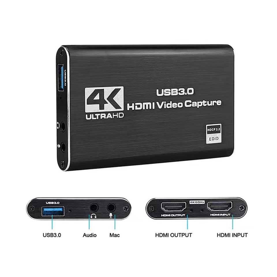 4K 60HZ USB3.0 HDMI Game Capture Recorder