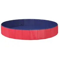 Piscine pour enfants ronde Ø 200 x 30 cm rouge, piscine pour enfants dans le jardin et sur la terrasse, piscine pour jeux d'été et plaisir aquatique, piscine familiale pour loisirs en plein air, montage facile pour la maison et les vacances 2