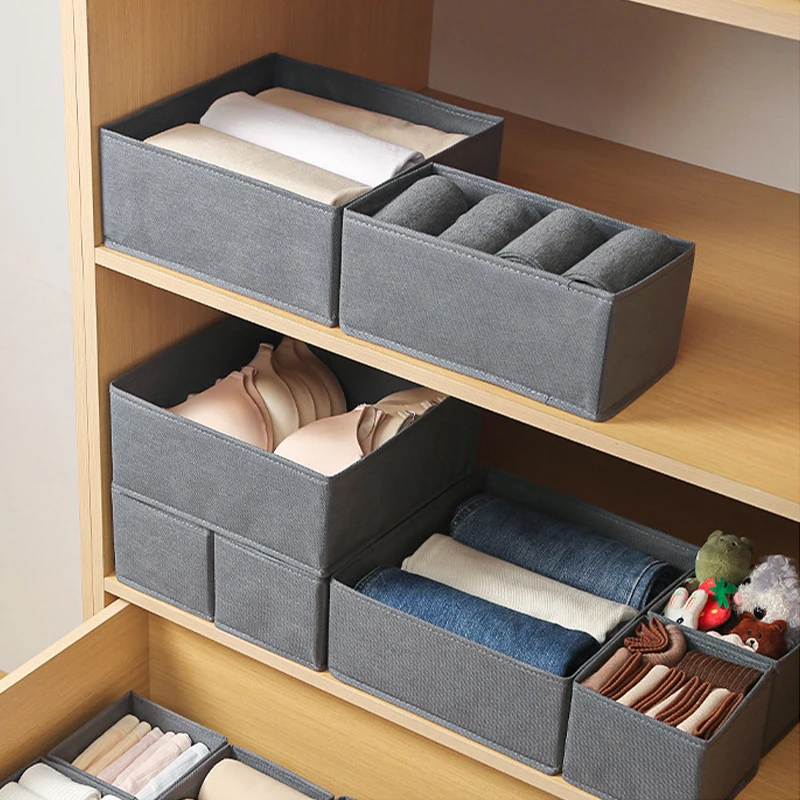 1pc Fabric Underwear Storage Box Drawer Organizers For Closet Organization And Storage Of Socks Underwear Ties And More Cabinet 3