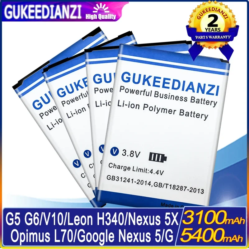 Batteria Di Ricambio Per Lg K10 F670L F670K/G6 G600/G5 H820 H830/Per Google Per Nexus 5 5X G/L70 D320/V10 H968 H961N/Leon H340