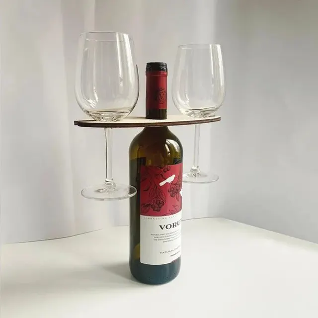 Wooden Wine Rack for Easy Serving