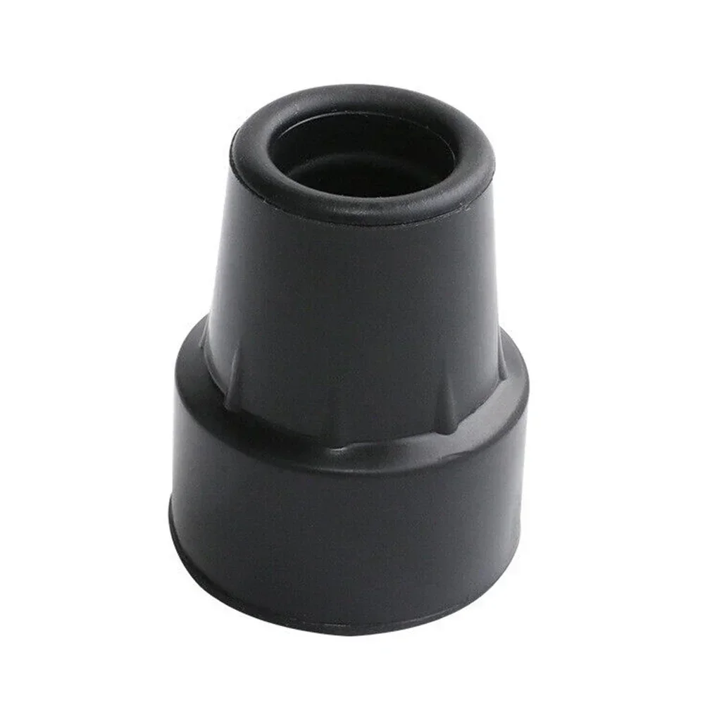 Trekking Pole Tip Head Rubber Mat Cover For Walking Stick Cane Crutch 19mm Dia Set Of 5 Anti Skid And Safe Design