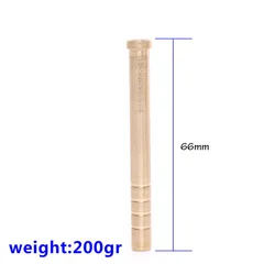 6 - Piece Archery Insert Copper Brass Base Connector Set (6pcs 200 Grain)