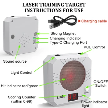 Infrared Induction Electronic Scoring Laser Target Color Sensitive Shooting Practice with Sound Effects Training Toy Equipment 3