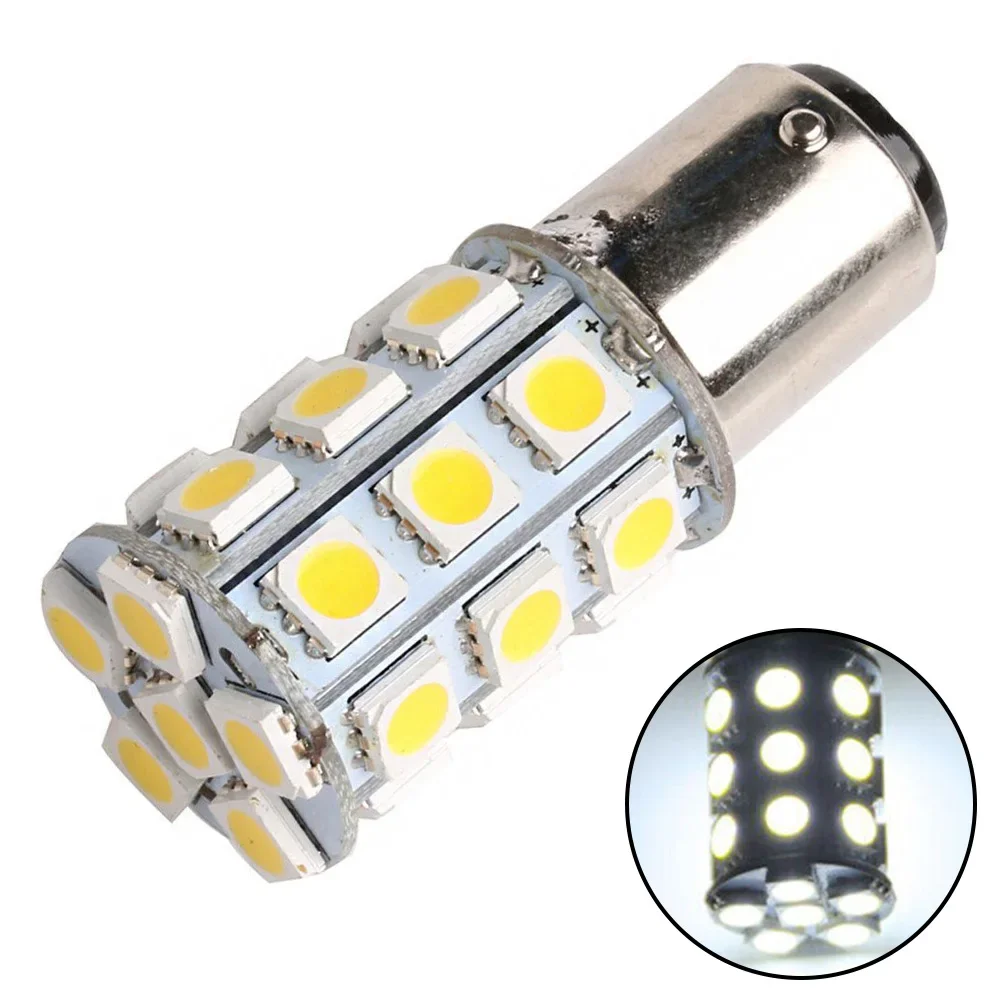 �ڵ��� ĳ�� �ؾ� ��Ʈ LED ���� ����, BA15D 3 Ĩ 5050, 27SMD ����, DC 9V-DC14V, 6000K ȭ��Ʈ ���� �극��ũ ������, 1 ��