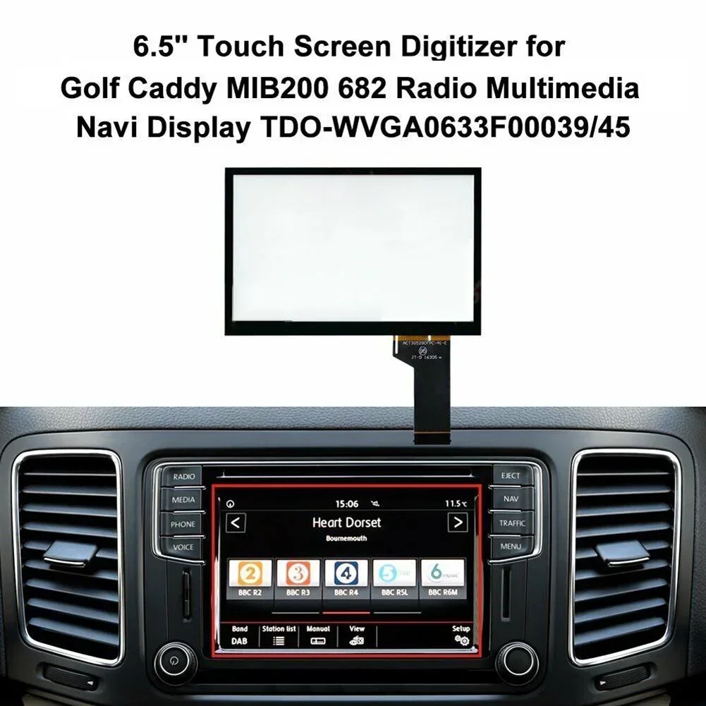 Touch Screen Glass Digitizer For Skoda MIB2 MIB STD2 Radio Multimedia Navi 6.5'' Touch Screen Digitizer touch screen display