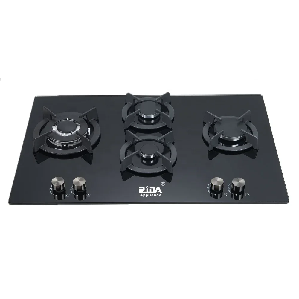 Cylinder Built in Kitchen Appliance 4 Burner Three Burner Stainless Steel Cooking Gas Hob Gas Cooker Stove