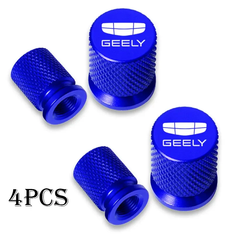 4-Piece Car Wheel Tire Valve Caps, Airdust & Waterproof Tyre Stem Covers