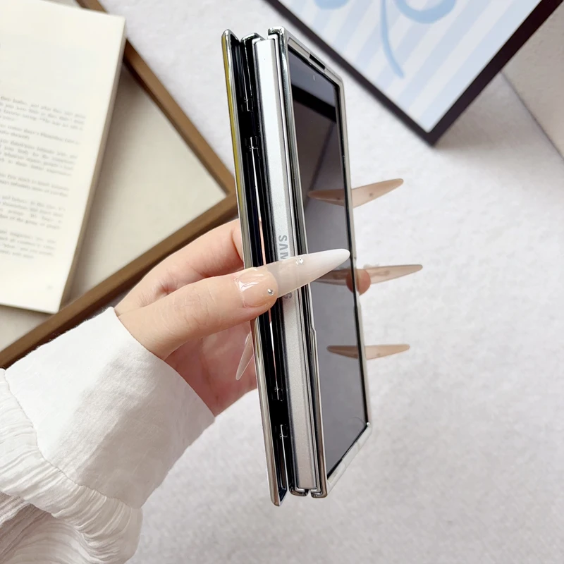 Luxury Magnetic Electroplated Ultra-Thin Non-Slip PU Leather Phone Case