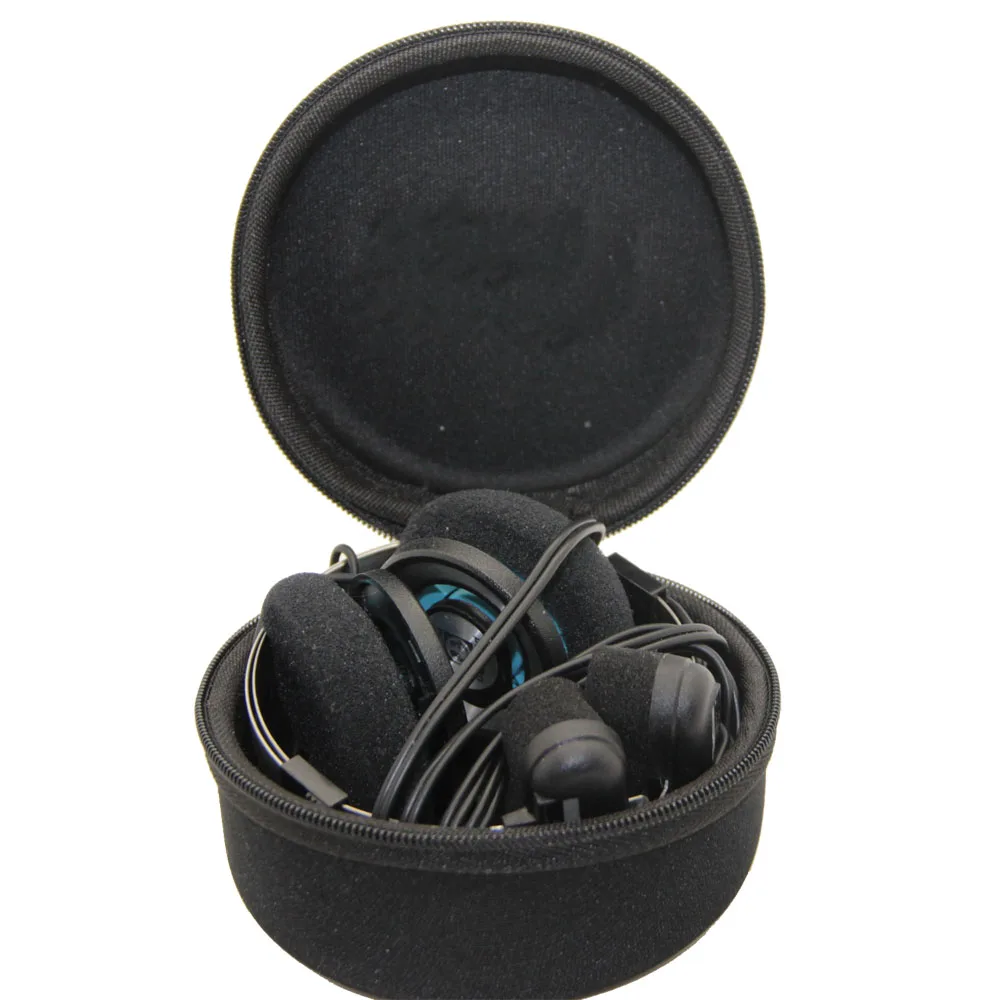 Deluxe Portable Headphone Carrying Case with Storage Pouch