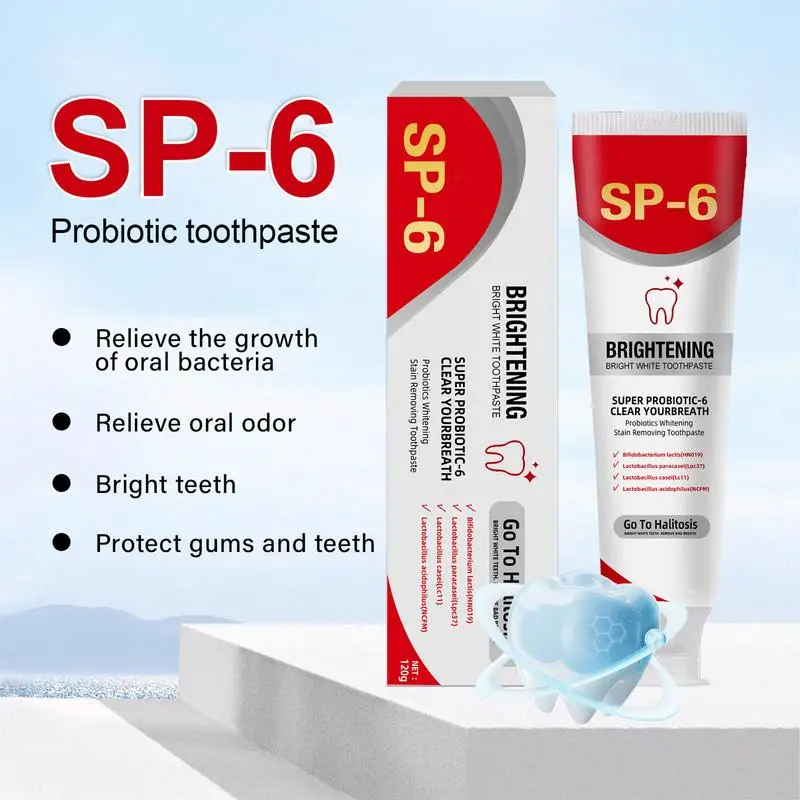 NEW Sp 6 Ultra Whitening Sp 6 Toothpaste Whitening Toothpaste-Probiotic Brightening Deep Cleaning Care