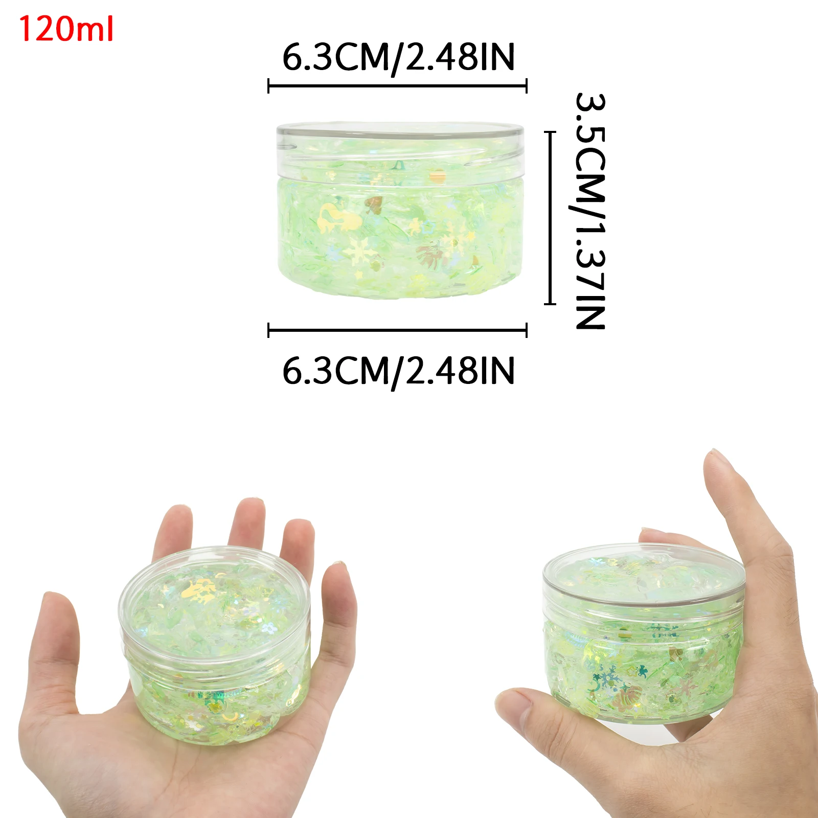 4.06oz 120ml Crunchy Slime Kit Super Soft Non-Sticky Crunchy Slime toy for DIY Girls & Boys Party Favor Christmas Birthday Gifts 5
