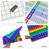 1-12 Multiplication Practice Board Games with Erasable Card Pen, Times Table Learning Math Pop Toys Stationery Manipulatives Kid 6