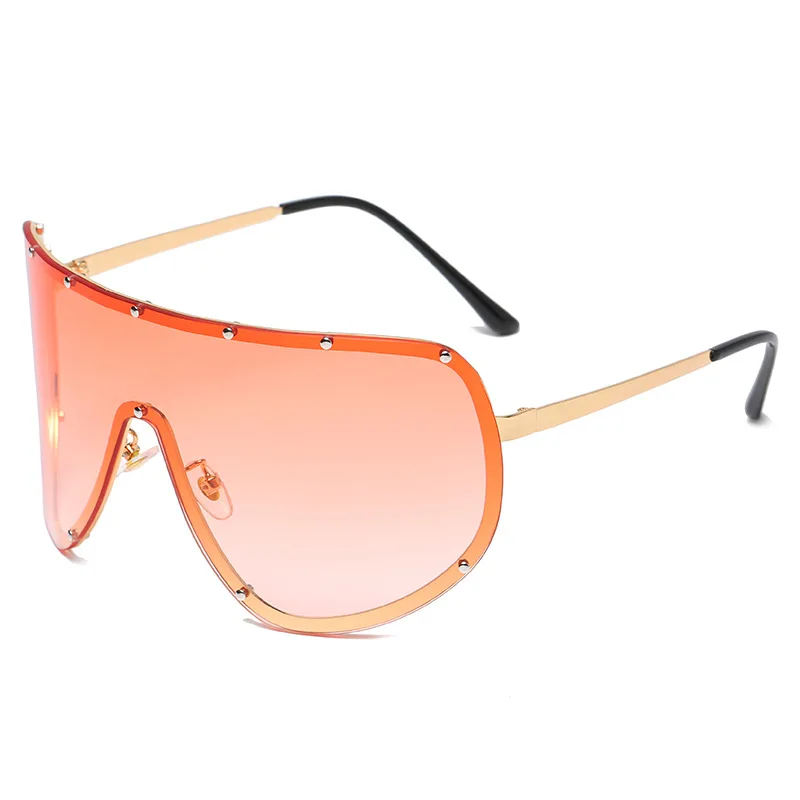 New Steampunk Oversized Sunglasses for Women Trends Punk Y2k Sun Glasses Men 2000\'S Brand Designer Eyewear UV400 De Sol Oculos