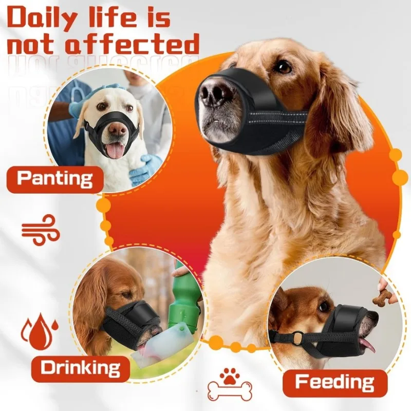Dog Mouth Cover Soft Mesh Mouth Cover Suitable For Medium And Large German Shepherd Dogs And Other Anti Chewing Covers