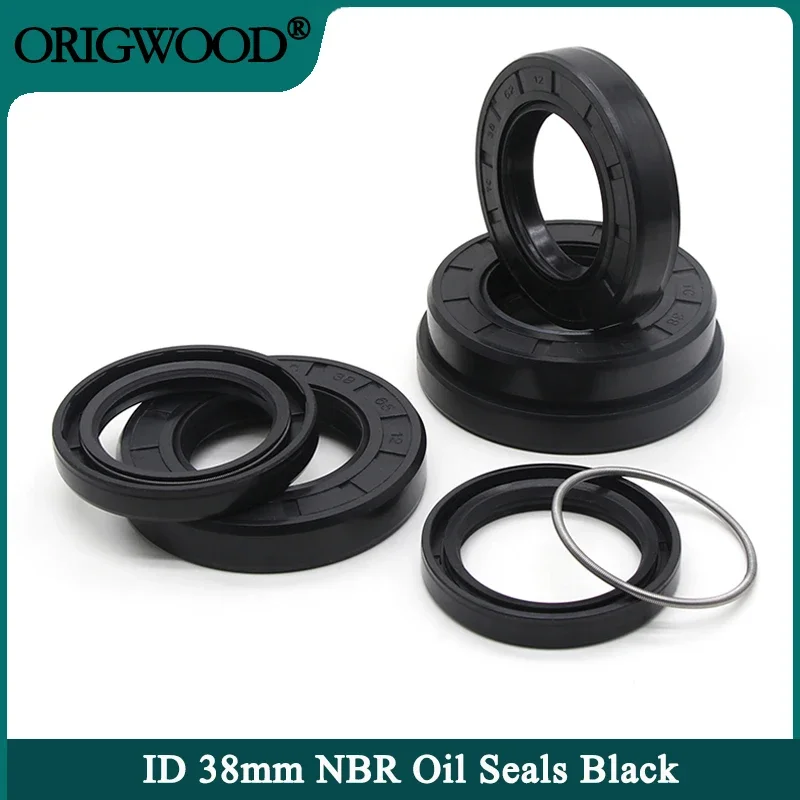 

NBR Oil Seal ID 38mm TC-38*48/50/52/54/55/56/58/60/62/65/70/72/75*7/8/10/12mm Nitrile Rubber Shaft Double Lip Oil Seals Gasket